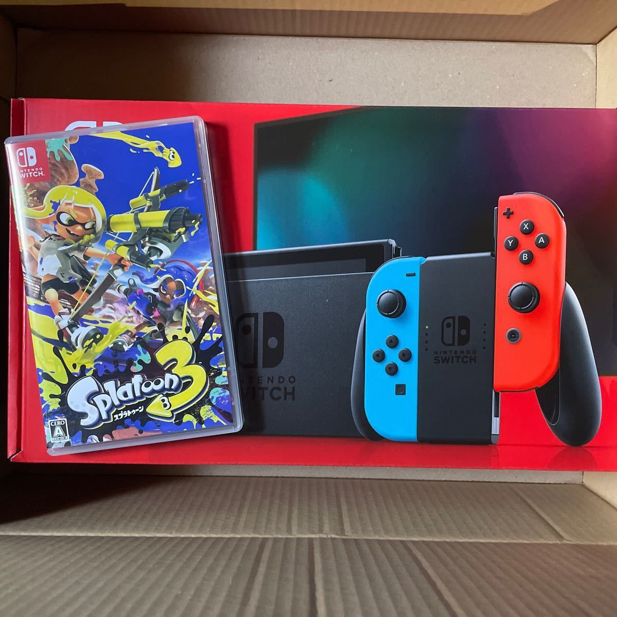 ブルー×レッド 美品！Nintendo Switch HAD-S-KABAA 新モデル - 通販