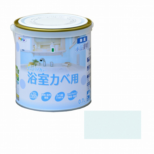 NEWインテリアカラー浴室壁 アサヒペン 塗料・オイル 水性塗料3 0.7L ライトブルー_画像1