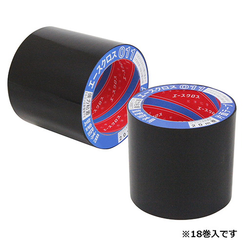 エースクロス011黒 光洋化学 テープ関連 気密防水テープ 100mmx20Mー18カン
