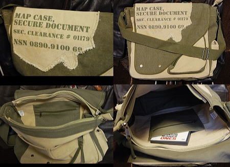  military bag men's shoulder ROTHCO brand Vintage 2 tone canvas ground new goods / olive khaki -
