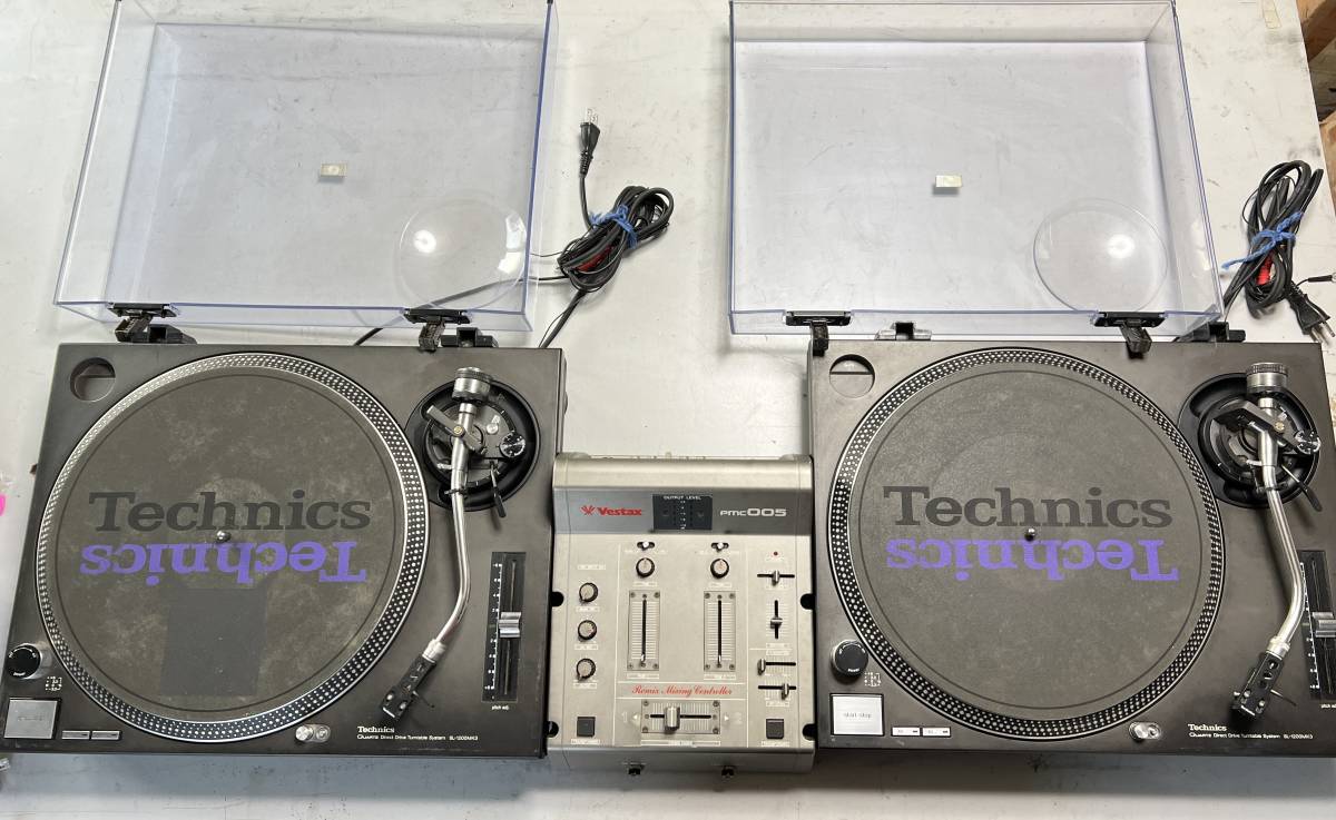Technics SL-1200MK3 ターンテーブル2台セット/ミキシング