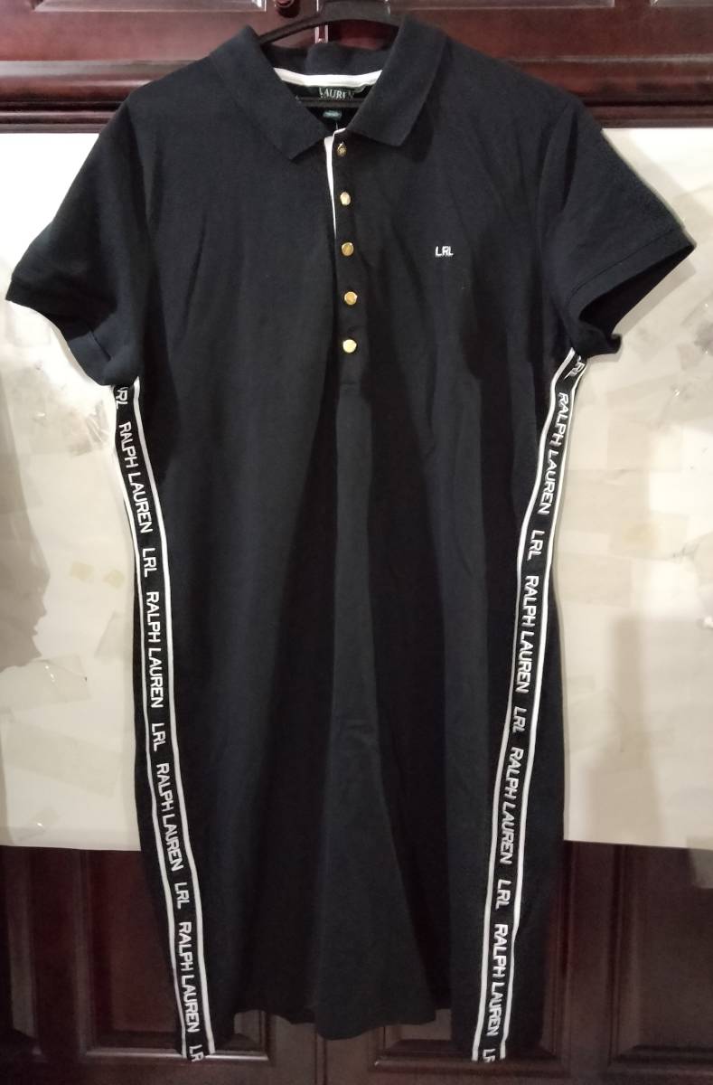 海外限定】 新品 ラルフローレン ポロワンピース 黒 XL XXL位