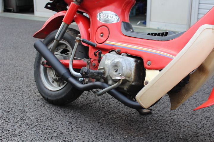 HONDA Chaly Dokan muffler 50φ normal Swing Arm for heat-resisting black painting ① Yamato 100 size Kansai departure 