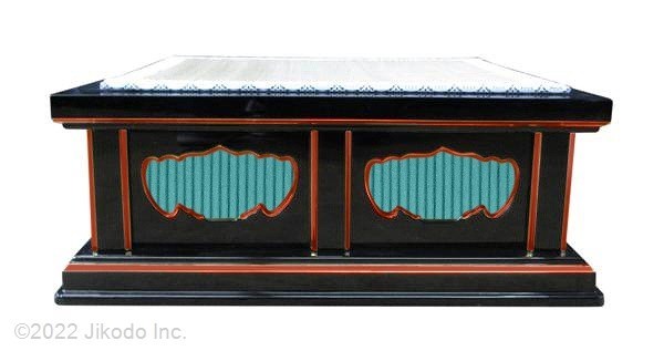 【寺院仏具】幅60センチ 黒塗り面朱 一重礼盤 国内自社工場にて制作 高級木製仏具通販 (受注生産品)(商品番号61031km)_画像4