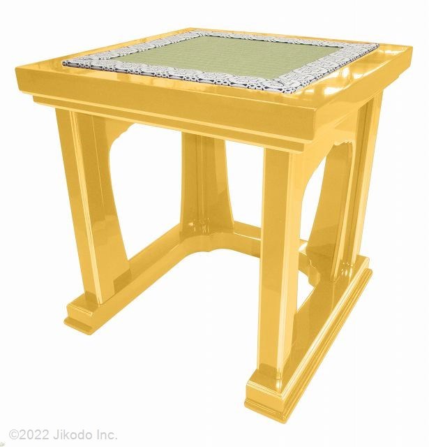 【寺院仏具】幅48センチ　金色塗りの導師様用椅子　(受注生産品)（商品番号61023g)