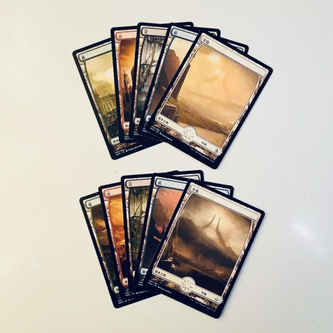 MTG 日本語 フルアート 基本土地 基本地形 コンプリート 拡張枠 人気絵柄 ゼンディカー〜神河:輝ける世界