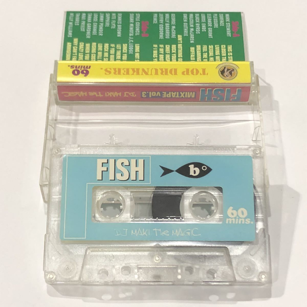 DJ MAKI THE MAGIC / FISH MIXTAPE VOL.3 DJマキザマジック / フィッシュ ミックステープ 3 カセットテープCASSETTE TAPE 再生良好◎_画像3