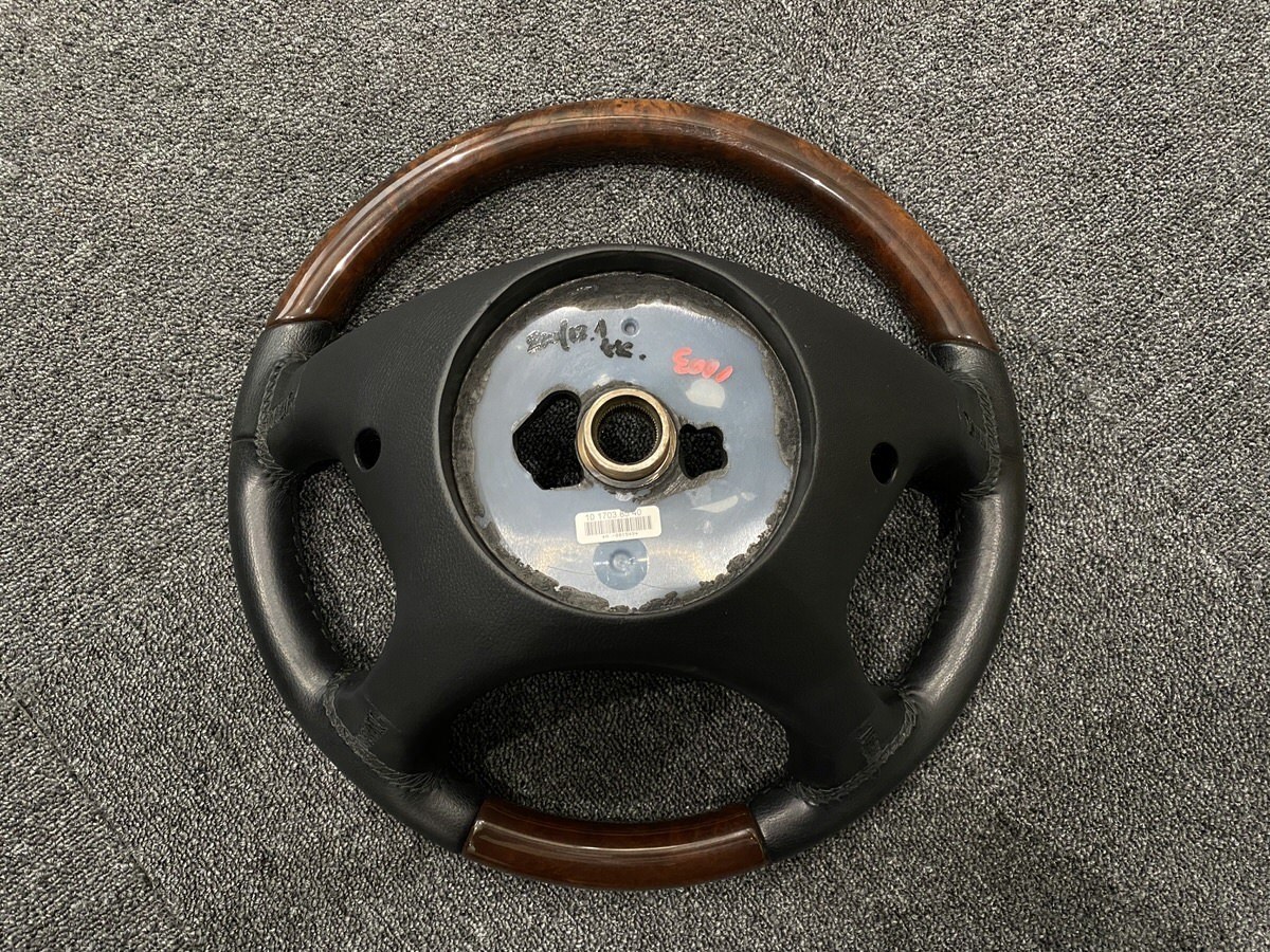  Benz W463 gelaende original steering gear steering wheel walnut wood A4634601703