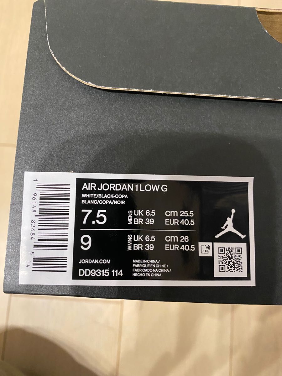 NIKE/ナイキ】ゴルフシューズ 25.5cm Air Jordan 1 Low Golf