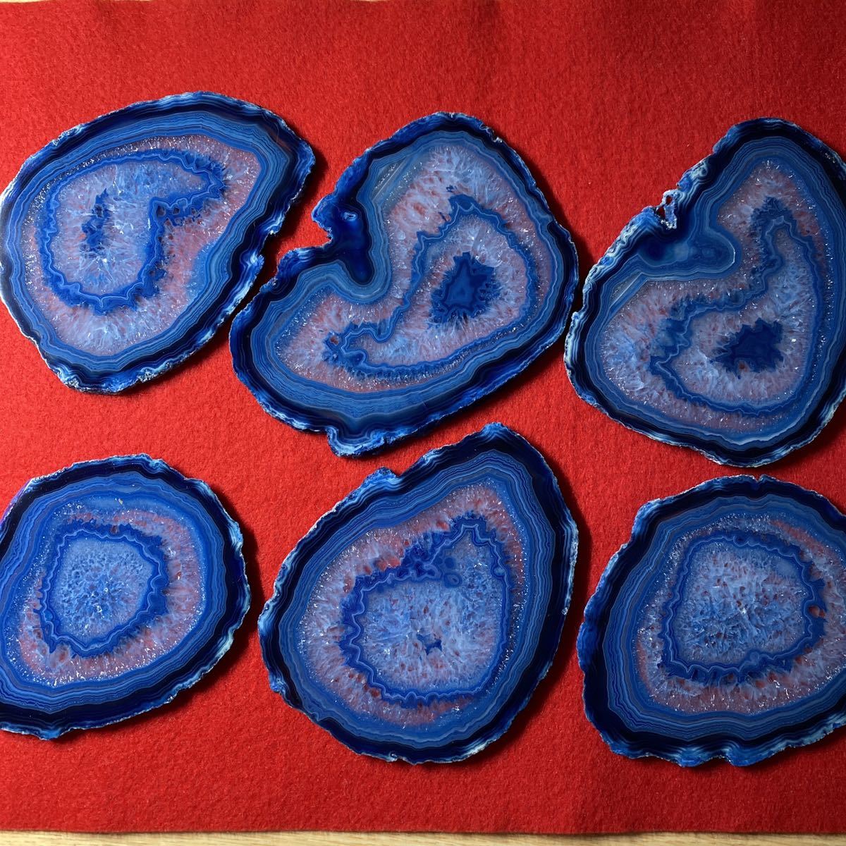 H Stern#高級品コースター6枚セット AGATE COASTER アゲート | www