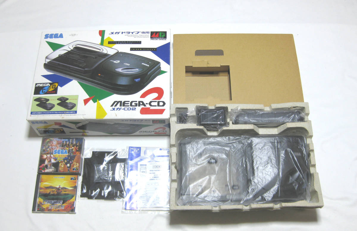 2021セール メガドライ セガ メガCD2 みです 箱説明書付き