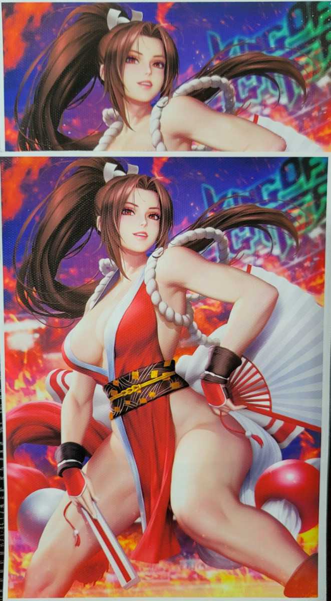 * un- . fire Mai canvas poster sexy poster 2 pieces set * * Fatal Fury KOF* 0 abroad limitation canvas poster 