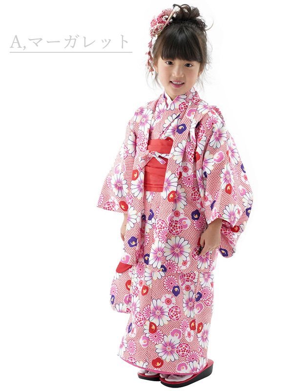 専門ショップ ちびっこ着物 着物□おでかけ用 □ジュニア 6点セット