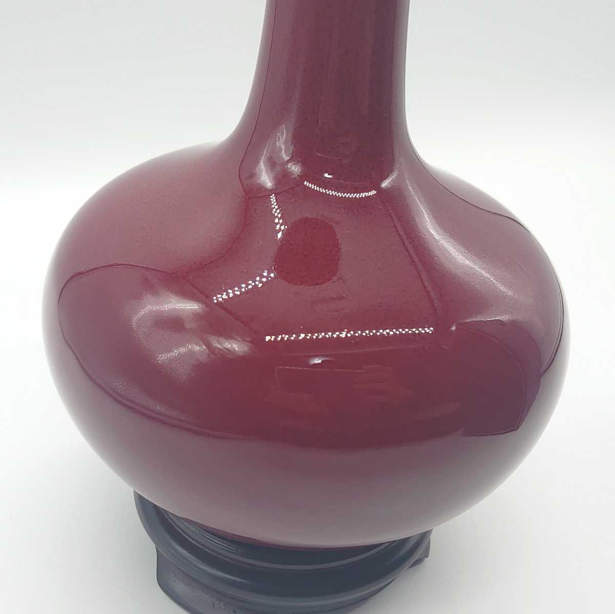國立故宮博物院 仿清銅紅天球瓶 花瓶 美術品 複製品 インテリア小物