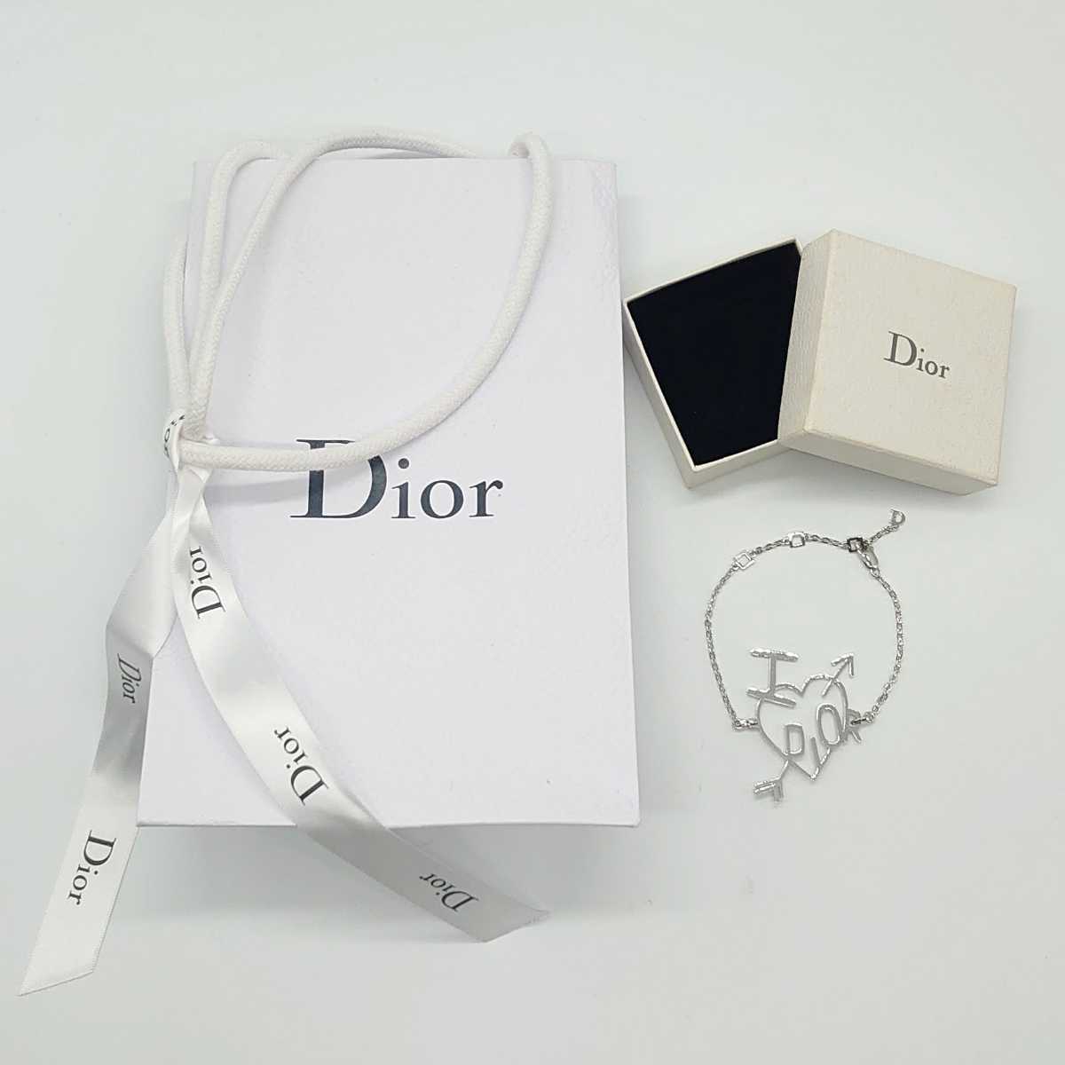 送料無料/即納】 アクセサリー ブレスレット シルバー ハート Dior