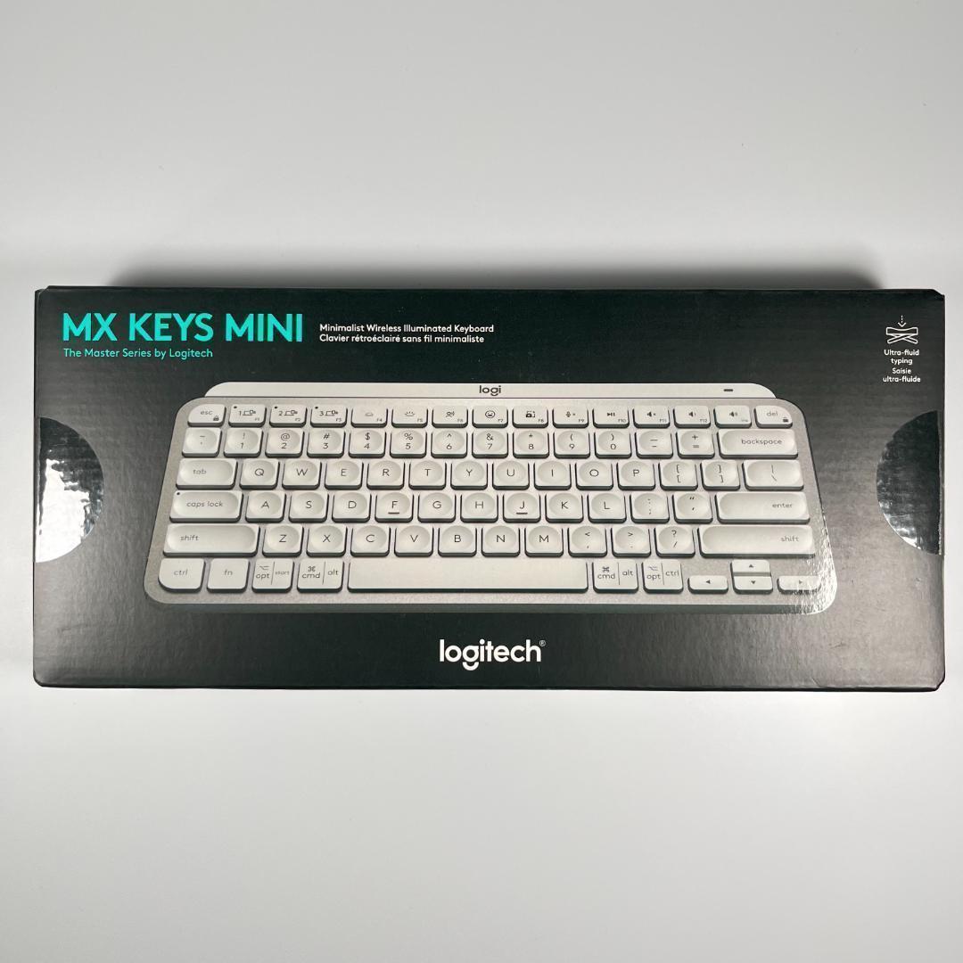 新品未使用 ロジテック ロジクール US配列 MX Keys Mini Pale Gray ペールグレー 白 LOGITECH WIRELESS  ILLUMINATED KEYBOARD