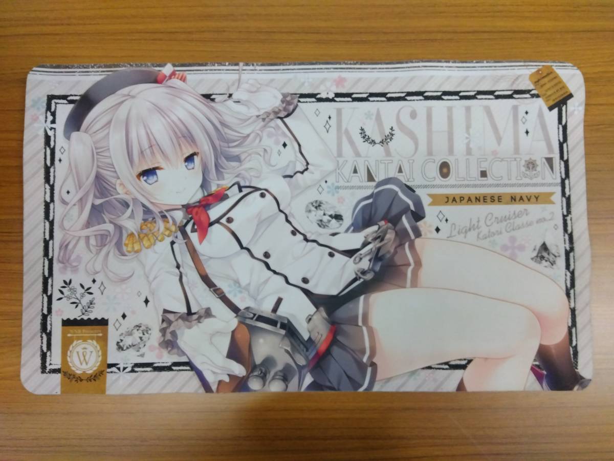 【中古プレイマット】WNB 艦隊これくしょん～艦これ～「鹿島」illust:館川まこ　コミックマーケット90 C90_画像1