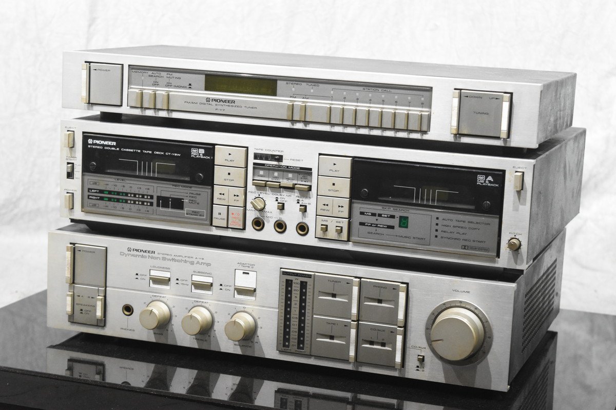 PIONEER パイオニア システムコンポ A-Y9/CT-Y8W/F-Y7【難あり品