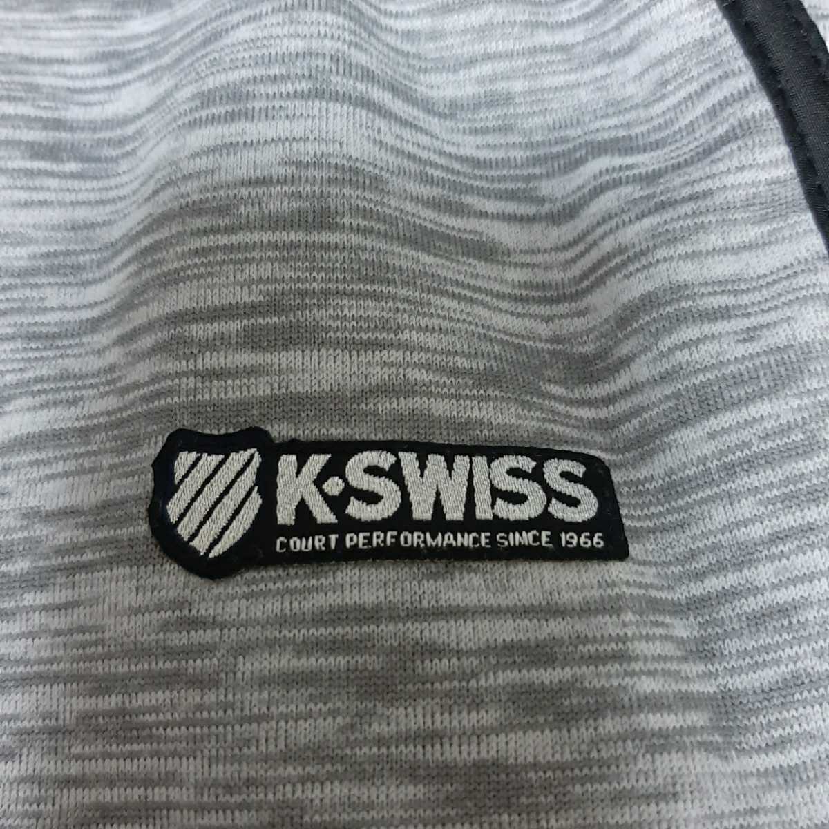 K-SWISS 裏起毛パンツLL ライトグレー_画像3