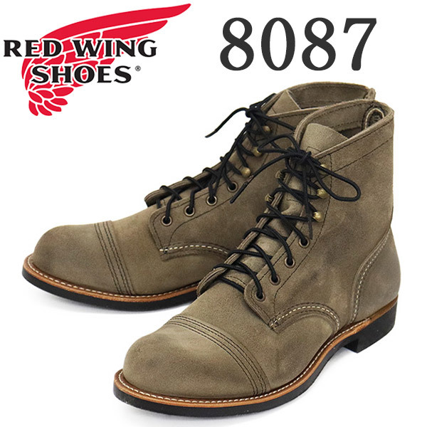 REDWING (レッドウィング) 8087 Iron Ranger アイアンレンジャー スレートミュールスキナー US10D-約28cm_RED WING(レッドウィング)正規取扱店THREEW