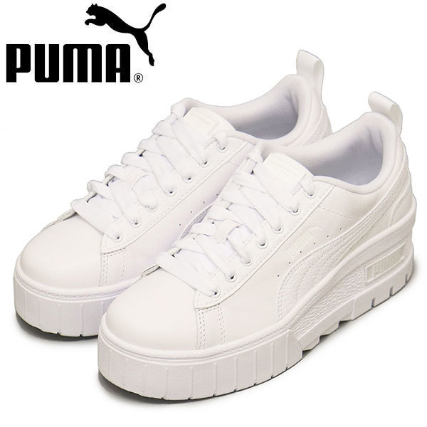 PUMA (プーマ) 386273 メイズ ウェッジ レディーススニーカー 04 プーマホワイト PM194 24.5cm_PUMA