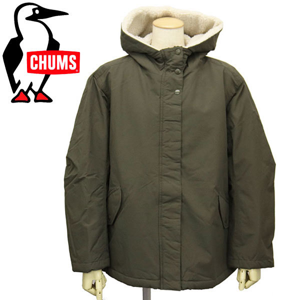 CHUMS (チャムス) CH18-1177 A-Line Boa Jacket レディース Aライン ボアジャケット CMS122 M022Khaki L