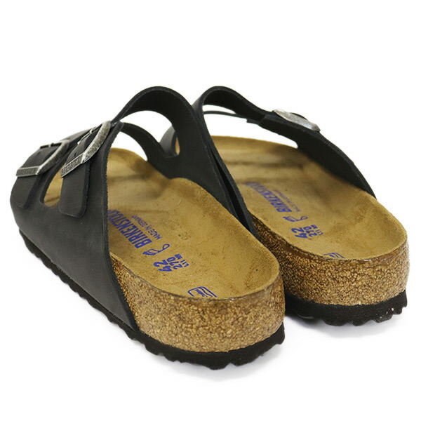 BIRKENSTOCK (ビルケンシュトック) 0752481 ARIZONA SFB アリゾナ ソフトフットベッド レザーサンダル BLACK レギュラー幅 BI190 39-約25.0_BIRKENSTOCK(ビルケンシュトック)正規取扱