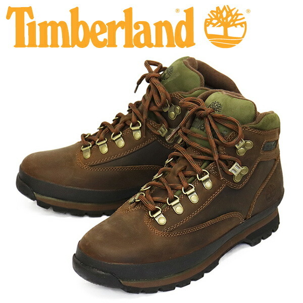 Timberland (ティンバーランド) 95100 EUROHIKER LEATHER ユーロハイカーレザーブーツ Brown TB368 US7.5-約25.5cm