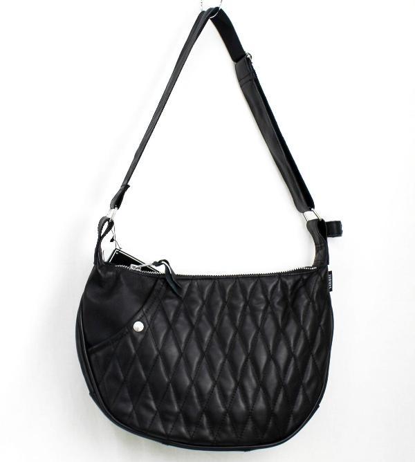 SCHOTT(ショット) PADDED BANANA BAG(パッデッド バナナ バッグ) BLACK ブラック_SCHOTT(ショット)