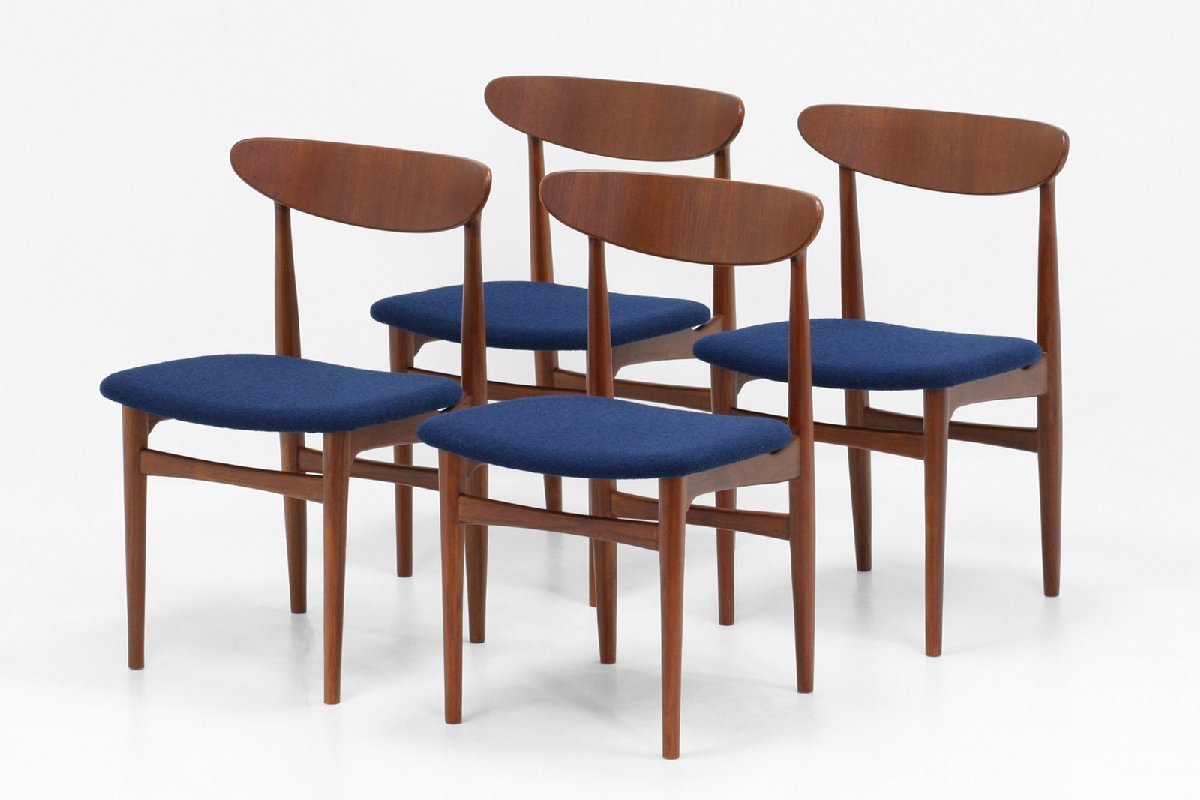 信憑 上等な SALE 北欧デザイン家具 Klokken ダイニングチェア セット 4脚 ネイビー 椅子 新品 asconstruct.be asconstruct.be