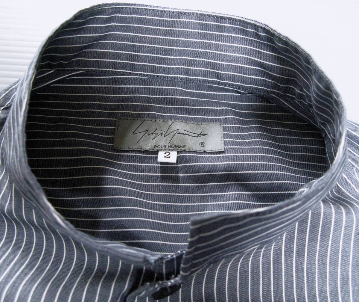  Yohji Yamamoto pool Homme : multiple button stripe shirt 2 ( wise for men Yohji Yamamoto pour HOMME Button Striped Shirt 2