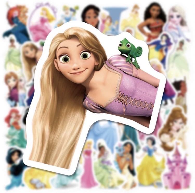 [ new goods high quality ] Princess Disney Disney sticker seal 50 sheets insertion 