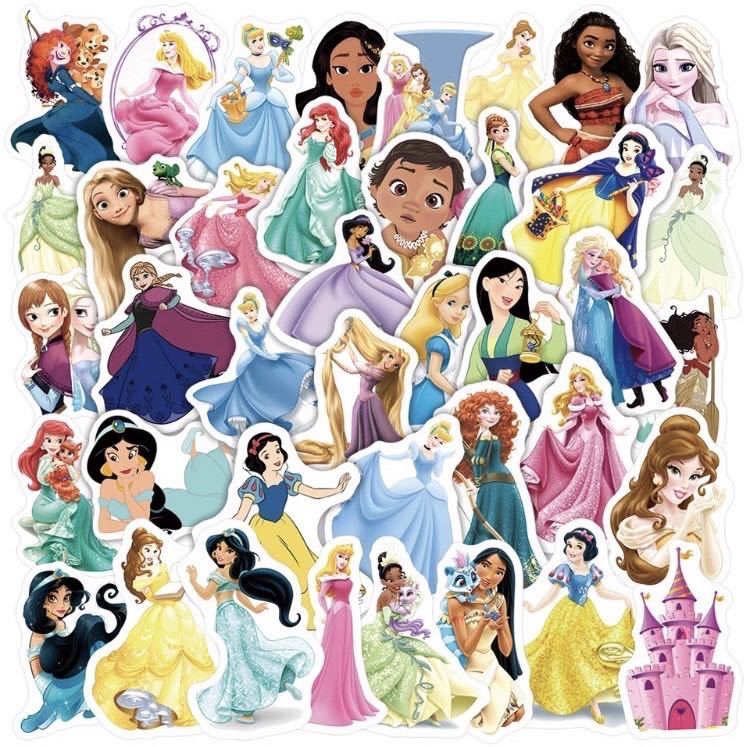 [ new goods high quality ] Princess Disney Disney sticker seal 50 sheets insertion 