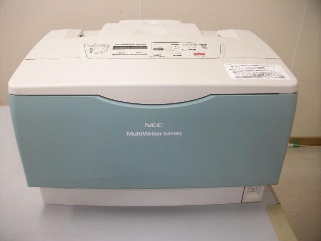 * Junk / used laser printer / NEC MultiWriter 8450N / automatic both sides printing correspondence / remainder amount unknown toner attaching *