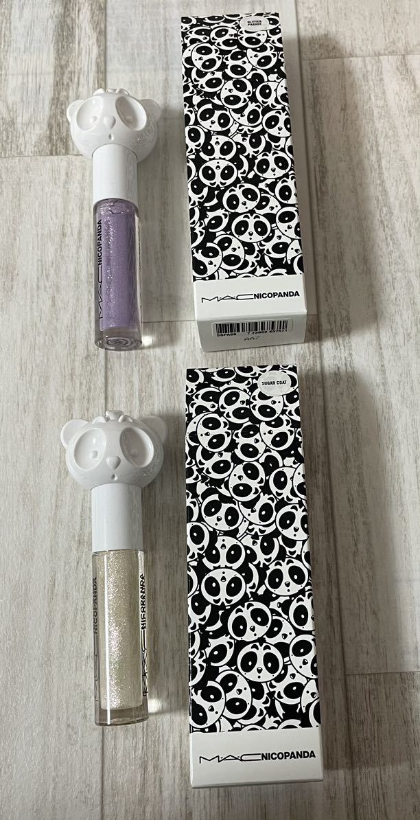 M*A*C Mac Nico Panda collaboration lip glass 2 pcs set lip gloss unused g Ritter pare-doshuga- coat 