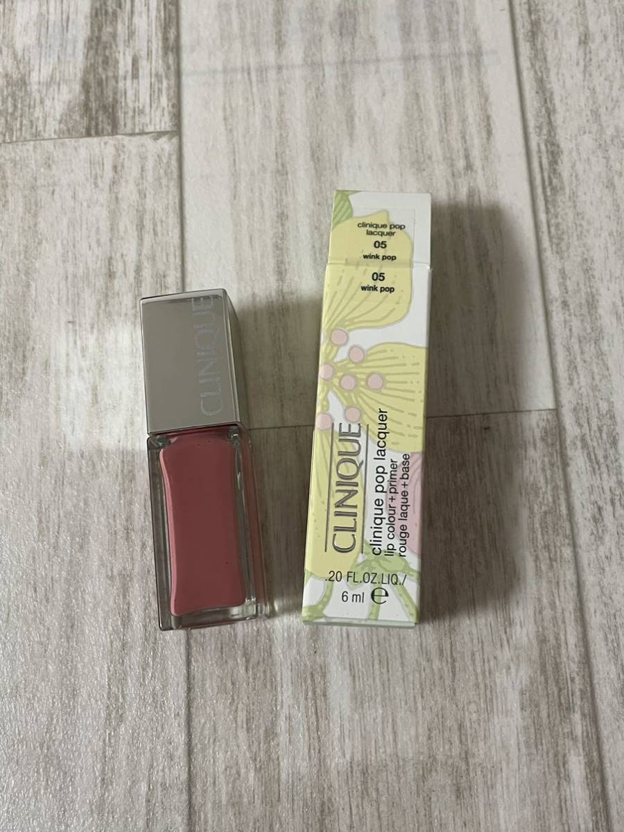  Clinique pop Rucker 05 wing k pop lipstick liquid rouge lip color unused 