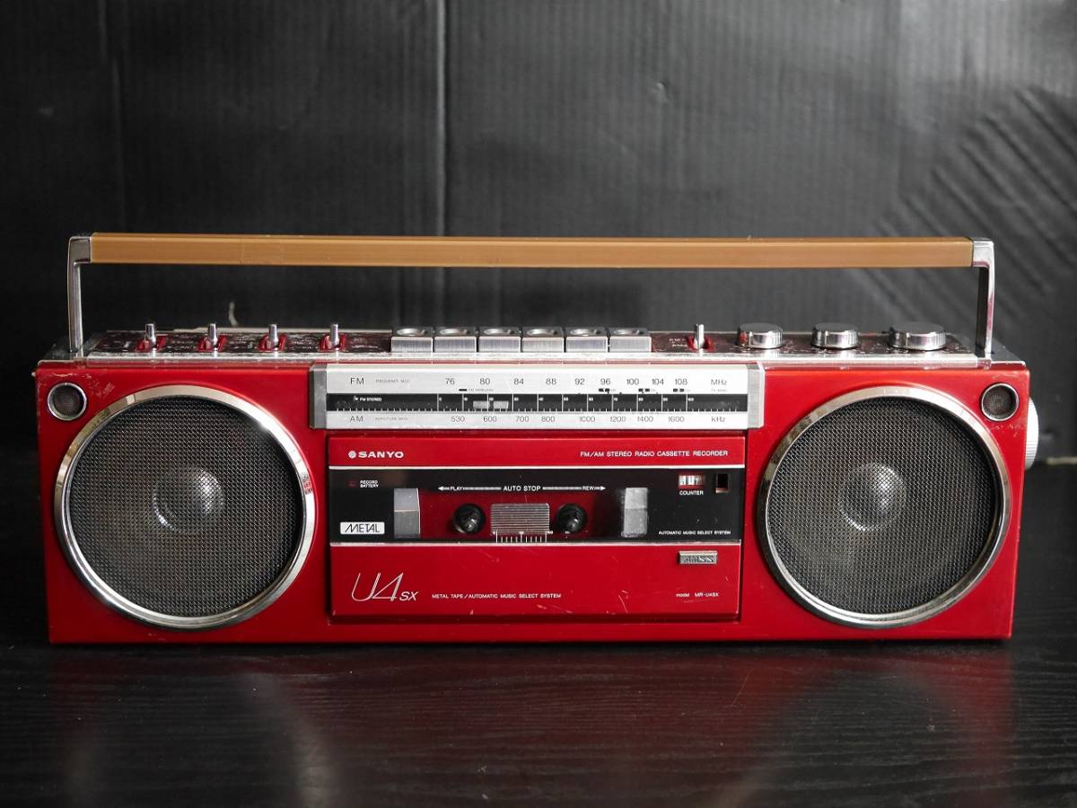 Yahoo!オークション - SANYO MR-U4SX (R) ローズレッド 赤 FM/AM Yahoo!オークション - SANYO MR-U4SX (R) ローズレッド 赤 FM/AM