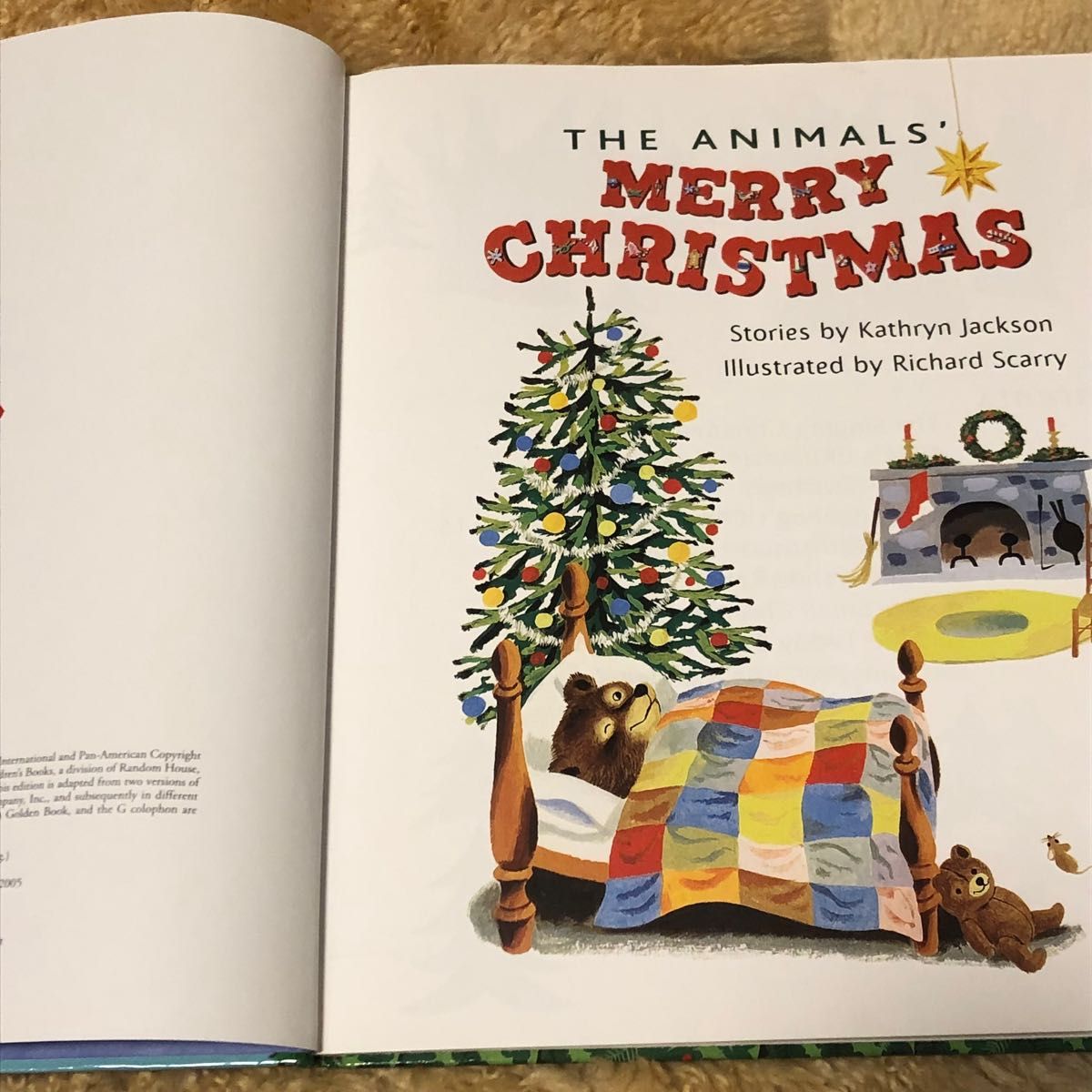 ANIMALS' MERRY CHRISTMAS" 動物たちのクリスマス　洋書絵本