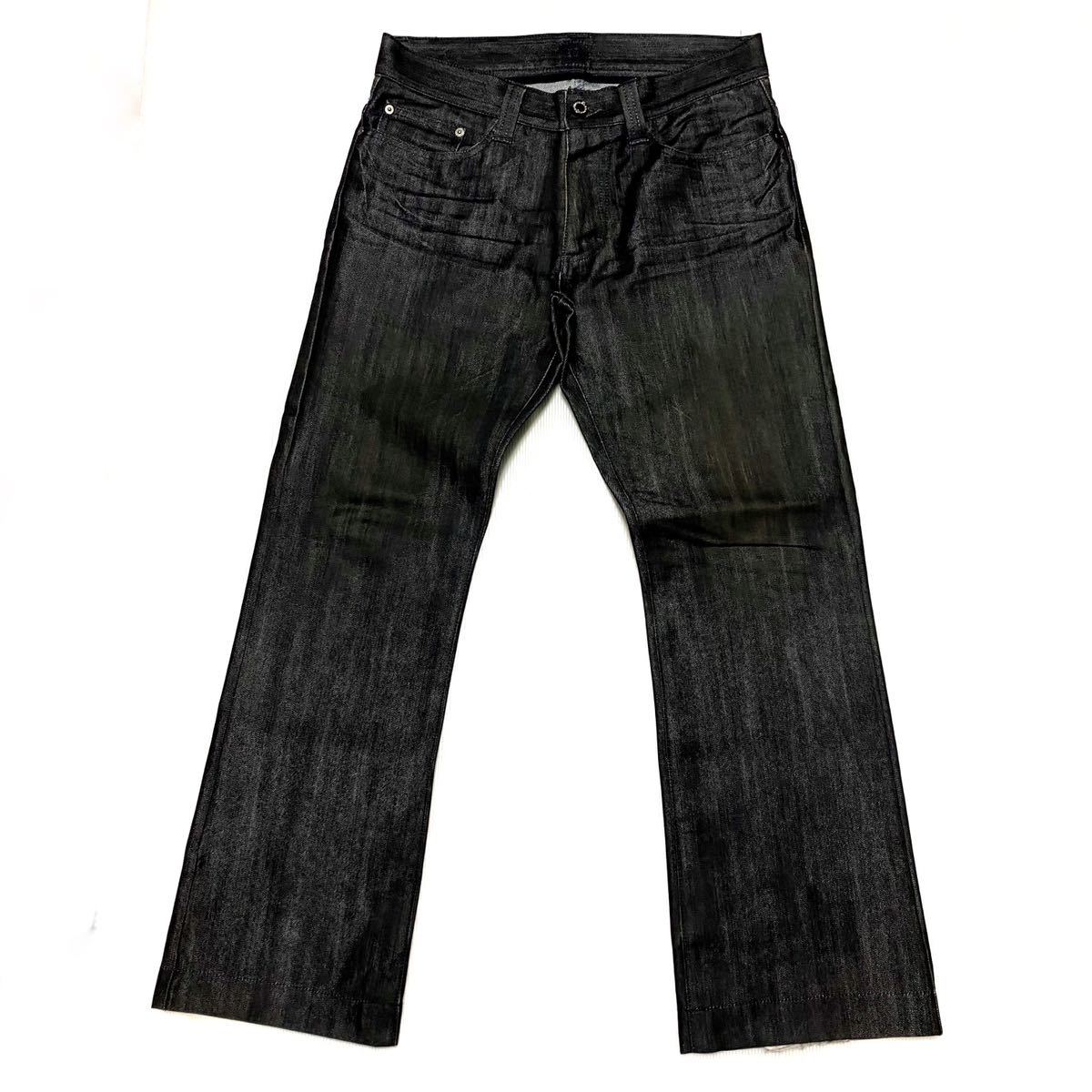 EPOCA UOMO エポカ ウォモ 黒 ストレート デニム パンツ ジーンズ