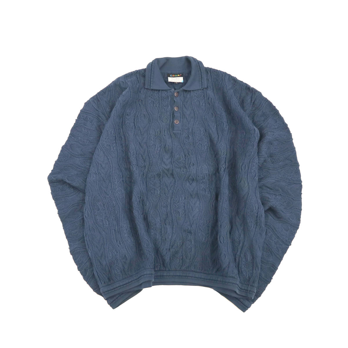 ビッグサイズ ビンテージ 90s~ coogi 3D cotton knit sweater 4XL
