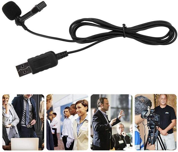 USB2.0 clip Mike pin Mike Mini Mike clip type height performance Mike 1.5m cable 