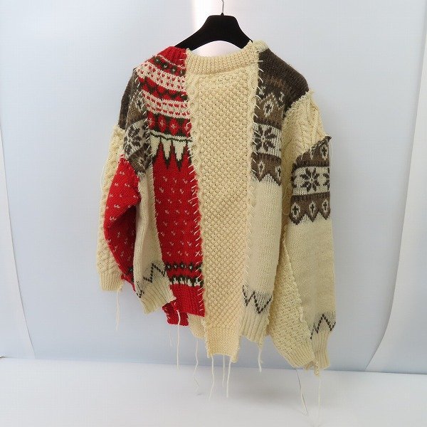 DISCOVERED/ディスカバード リメイクアイテム Nordic Collage Knit/ノルディック コラージュ ニット DC-NS21-KN/F /060 DISCOVERED/ディスカバード リメイクアイテム Nordic Collage Knit/ノルディック コラージュ ニット DC-NS21-KN/F /060