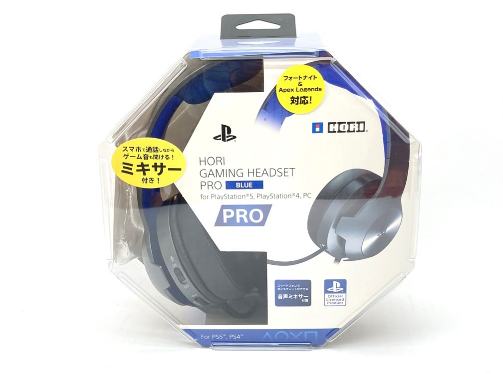 HORI ホリ ゲーミングヘッドセット ﾎﾘｹﾞｰﾐﾝｸﾞﾍｯﾄﾞｾｯﾄﾌﾟﾛ PlayStation4 for ブルー PC  PlayStation5 プロ