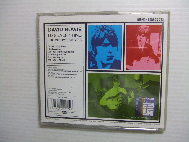 ト★音質処理デビッド・ボウイCD★I Dig Everything 1999年輸入盤★改善度、多分世界一 David Bowie _画像2