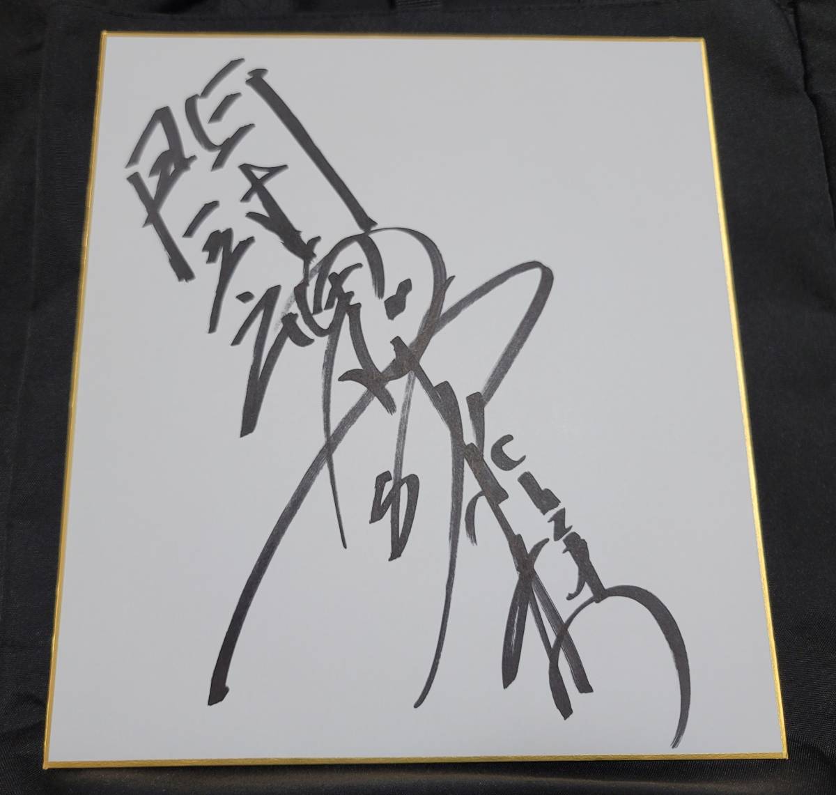 貴重 新日本プロレス 闘魂 アントニオ猪木と古舘伊知郎 寄書直筆サイン
