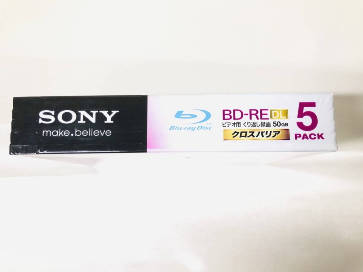 [ unopened ] SONY video for BD-RE rewrite type one side 2 layer 50GB 2 speed white printer bru5 sheets pack video recording for 5BNE2VCPS2