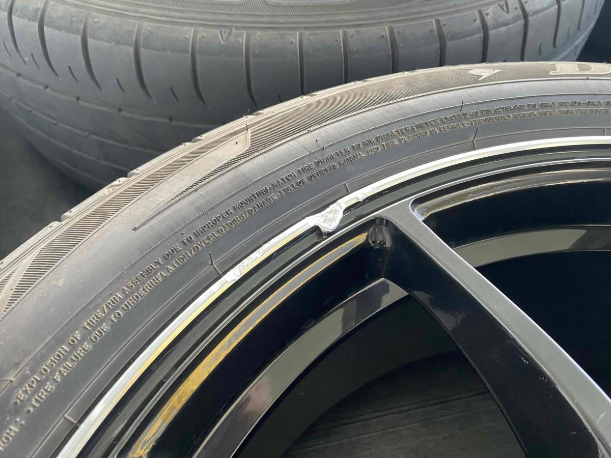 ☆ レクサスRX TPMS付き ☆ RAYS VR G25 鍛造 軽量 ☆ 20 × 8.5J +36 114.3-5H ☆ 235/55R20 ダンロップ SPORT MAXX050 中古4本 ☆_画像6