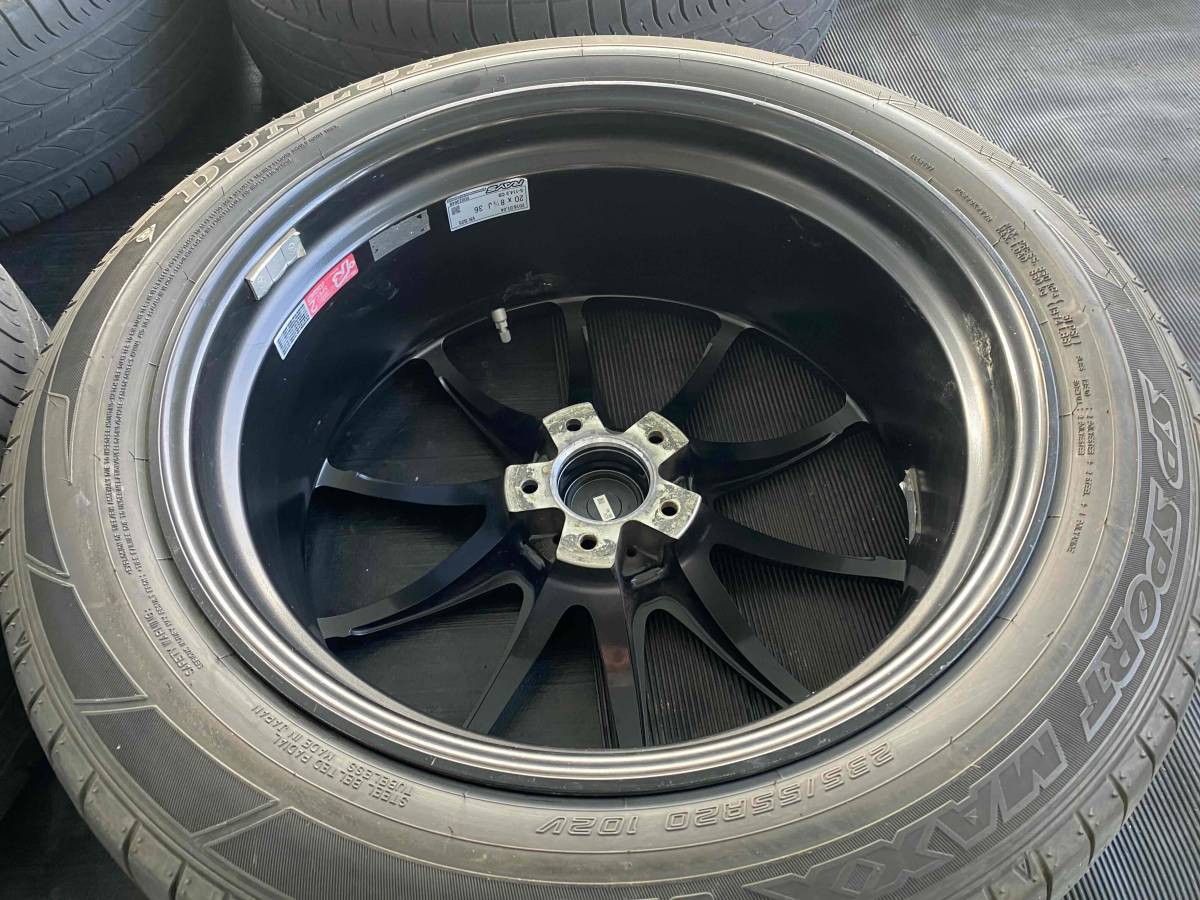 ☆ レクサスRX TPMS付き ☆ RAYS VR G25 鍛造 軽量 ☆ 20 × 8.5J +36 114.3-5H ☆ 235/55R20 ダンロップ SPORT MAXX050 中古4本 ☆_画像7