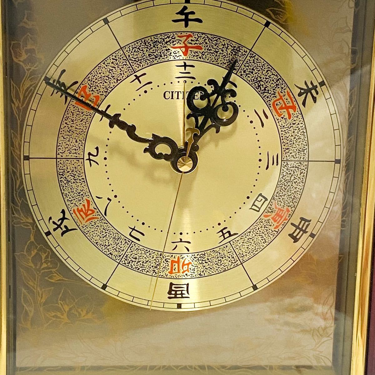 CITIZEN シチズン 綺麗な大名時計 干支文字盤 和時計 置き時計 CITIZEN シチズン 綺麗な大名時計 干支文字盤 和時計 置き時計