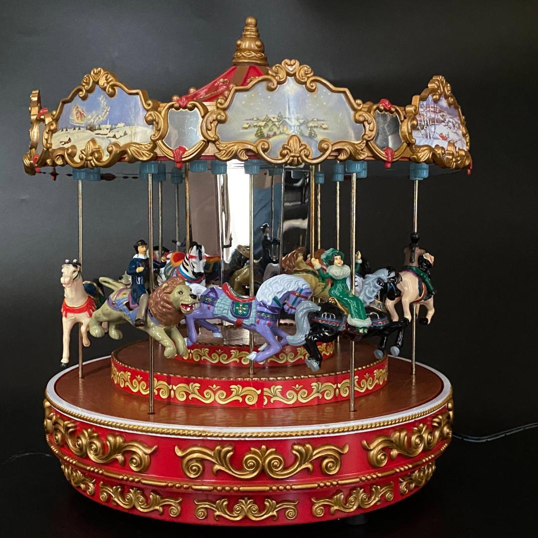 美品】ミスタークリスマス メリーゴーランド カルーセル オルゴール
